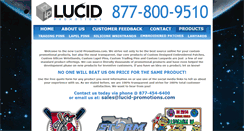 Desktop Screenshot of lucid-promotions.com